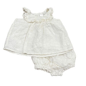 Tea Girls White Apparel Sets size: 3-6 Months